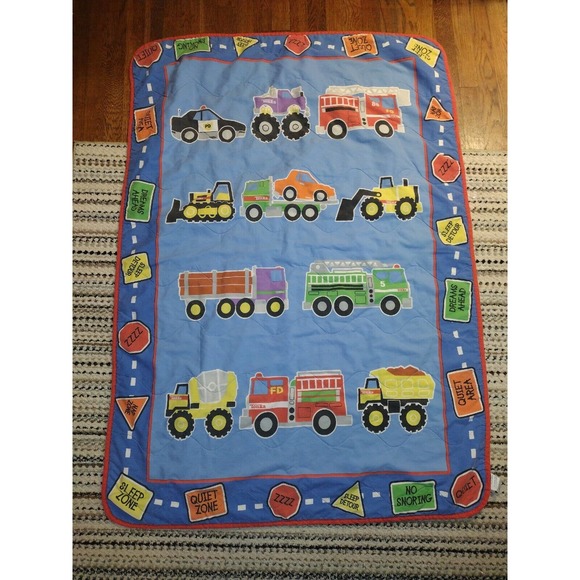 Tonka Bedding Tonka Police Car Fire Dump Truck Quilt Throw Blanket
